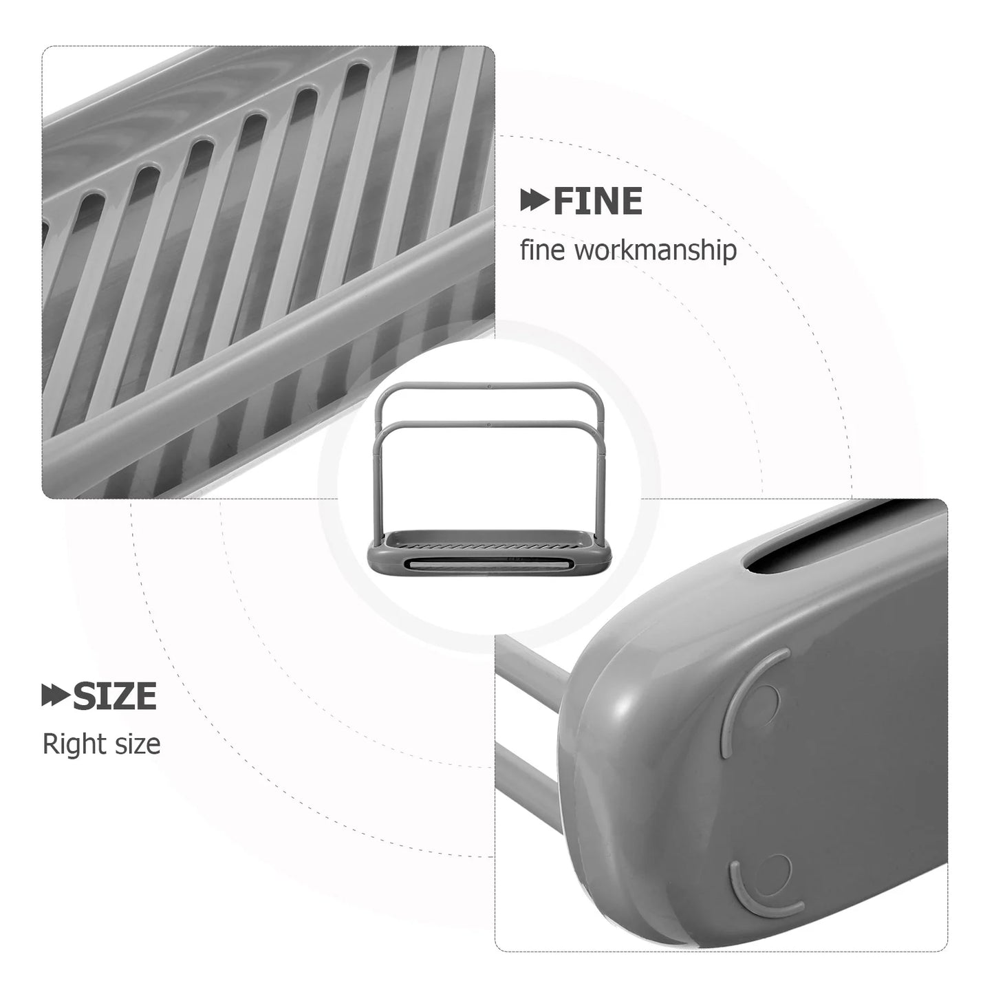 Towel Rack Countertop Organizer Kitchen Gadget Countertop Towel Stand Fashion Towel Holder Towel Standing Rack Double Pole Storage Rack