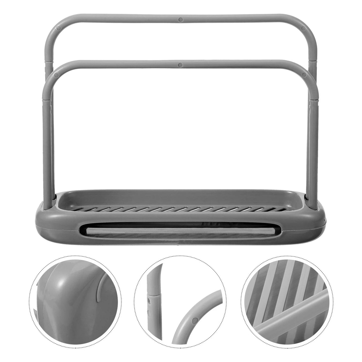 Towel Rack Countertop Organizer Kitchen Gadget Countertop Towel Stand Fashion Towel Holder Towel Standing Rack Double Pole Storage Rack