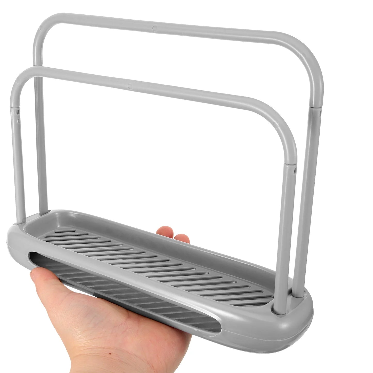 Towel Rack Countertop Organizer Kitchen Gadget Countertop Towel Stand Fashion Towel Holder Towel Standing Rack Double Pole Storage Rack