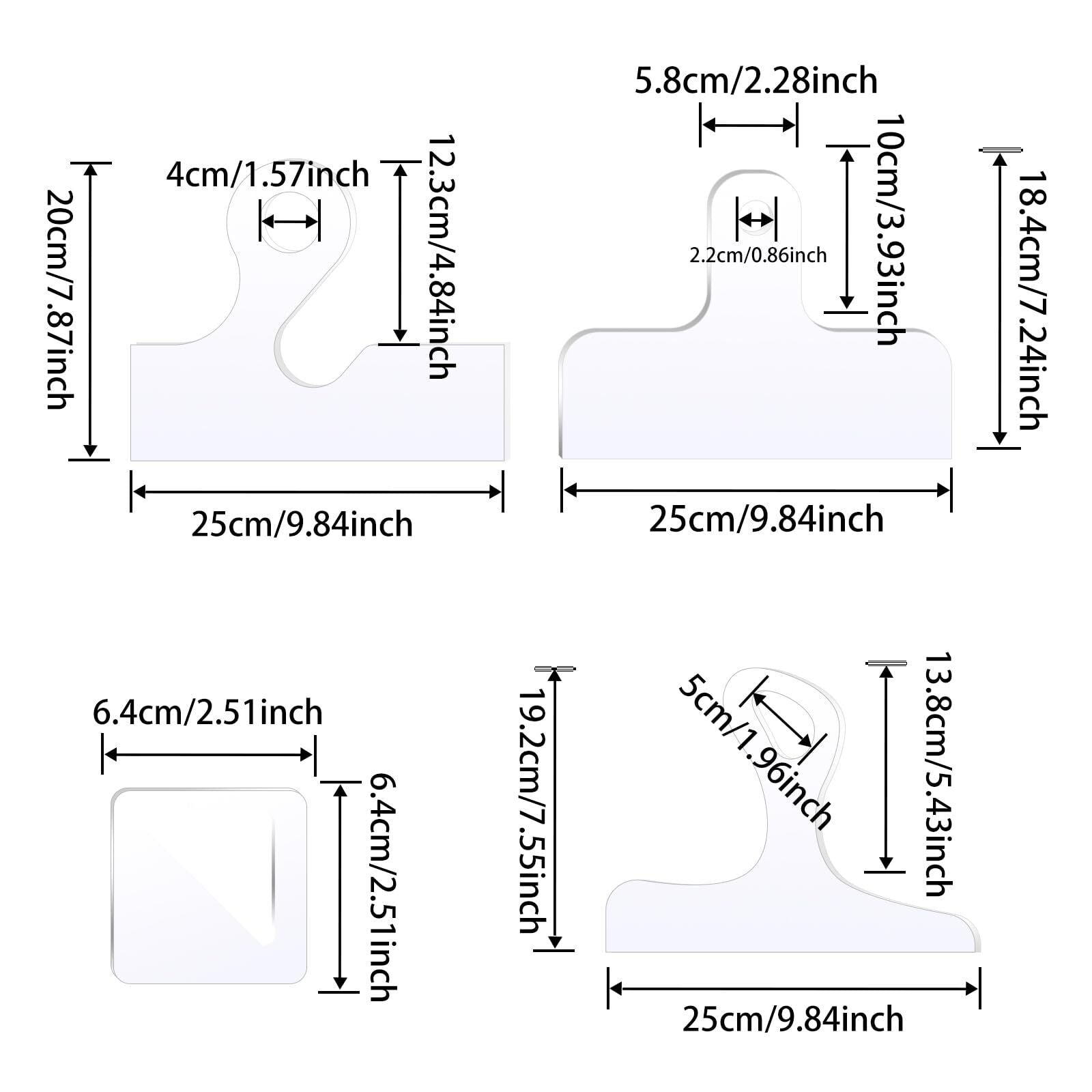 4Pk Router Templates Charcuterie Board Handle Templates for Kitchen Woodworking